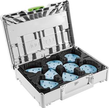 Festool Systainer³ na materiały ścierne SYS-STF D90/V93 GR-Set Granat