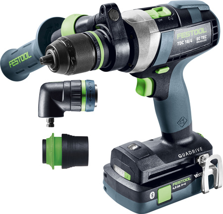 Festool Akumulatorowa wiertarko-wkrętarka TDC 18/4 5,0/4,0 I-Set QUADRIVE