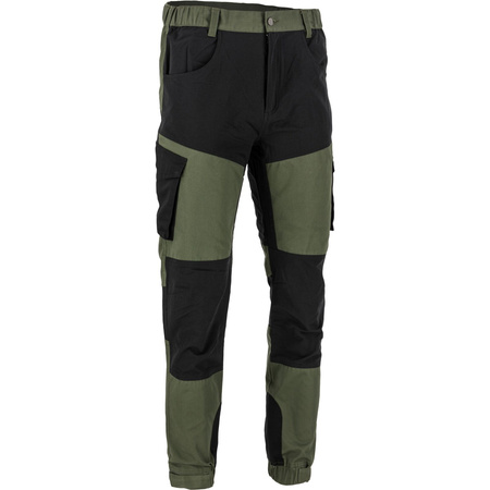Lahti Pro Spodnie z elementami stretch zielono-czarne rozmiar 3XL CE