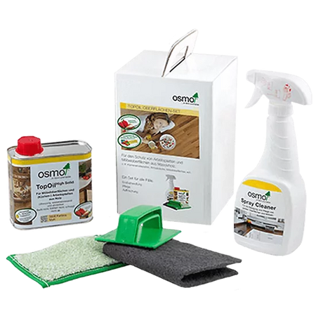 OSMO ZESTAW PIELĘGNCYJNY DO BLATÓW KUCHENNYCH I ROBOCZYCH TOP-OLEJ