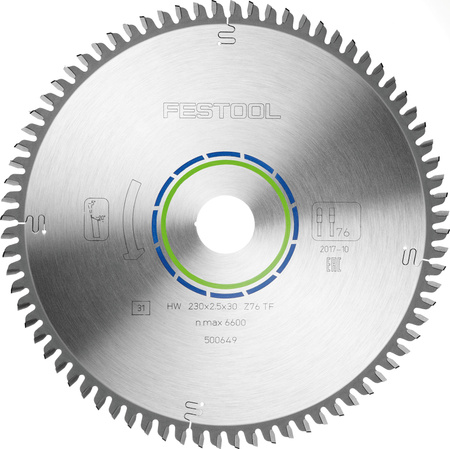 Festool Tarcza pilarska HW 230x2,5x30 TF76 ALUMINIUM/PLASTICS