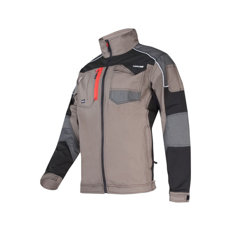 BLUZA KHAKI-CZAR. ZE WSTAWK. ZE STRETCHU, "XL", CE, LAHTI