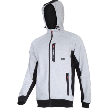 Lahti Pro Bluza z kapturem i suwakiem szaro-czarna rozmiar 3XL CE