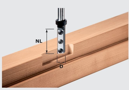 Festool Frez z płytkami wymiennymi do wpustów HW S12 D16/50 WP