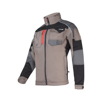 BLUZA KHAKI-CZAR. ZE WSTAWK. ZE STRETCHU, "XL", CE, LAHTI