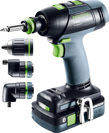 Festool Akumulatorowa wiertarko-wkrętarka T 18+3 HPC 4,0 I-Set