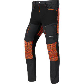 Lahti Pro Spodnie dekarskie czarno-pomarańczowe ze wstawkami stretch rozmiar 2XL CE