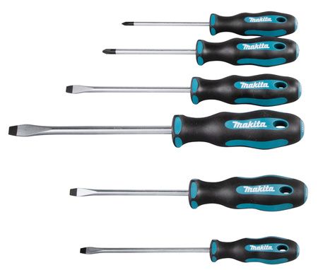 Makita Zestaw śrubokrętów PH1 / PH2 / SL4 / SL5,5 / SL6,5 / SL8 