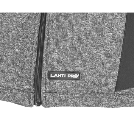 Lahti Pro Kurtka sweter wstawki soft szaro-czarna rozmiar 2XL CE