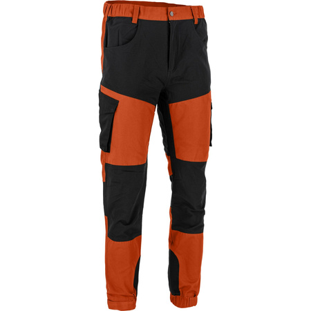 Lahti Pro Spodnie z elementami stretch ceglasto-czarne rozmiar 2XL CE