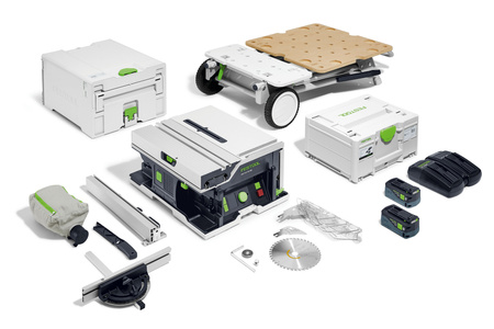 Festool Akumulatorowa stołowa pilarka tarczowa CSC SYS 50 EBI-Set