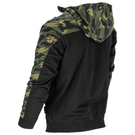 Lahti Pro Bluza z kapturem i suwakiem moro zielono-czarne rozmiar 2XL CE