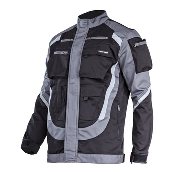 Lahti Pro Bluza czarno-szara z pasami odblaskowymi rozmiar 2XL CE