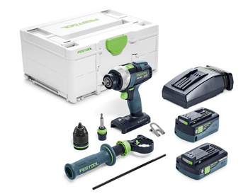 Festool Akumulatorowa wiertarko-wkrętarka TDC 18/4 5,0/4,0 I-Plus QUADRIVE