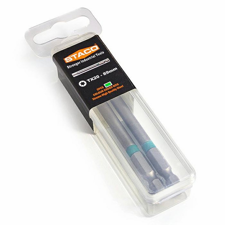 21849 STACO bit 1/4 TX20x89mm2szt zielony
