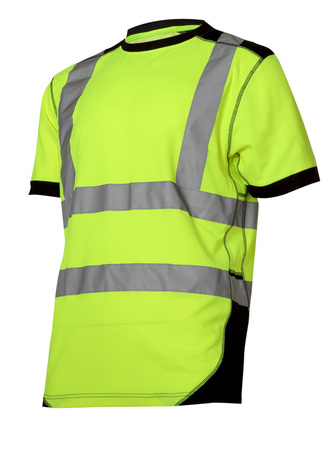 Lahti Pro Koszulka t-shirt ostrzegawcza żółto-czarna rozmiar 3XL CE