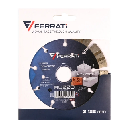 FERRATI Tarcza diamentowa tnąca 125mm RUZZO