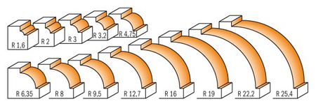 CMT Frez zaokrąglający  R-9,5mm D-31,7mm I-16mm S-12mm Typ.939