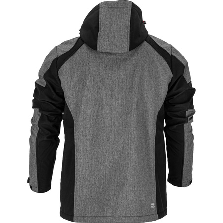 Lahti Pro Kurtka SOFTSHELL z kapturem szaro-czarno-czerwony rozmiar M CE