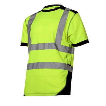 Lahti Pro Koszulka t-shirt ostrzegawcza żółto-czarna rozmiar 3XL CE
