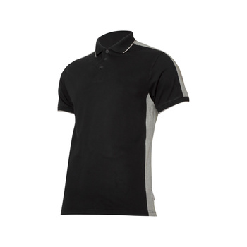 Lahti Pro Koszulka polo gramatura 190g czarno-szara rozmiar M CE
