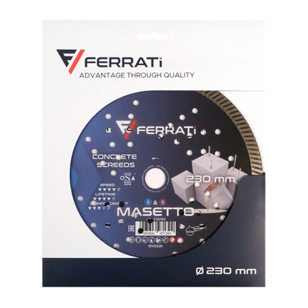 FERRATI Tarcza diamentowa tnąca TURBO 230mm MASETTO