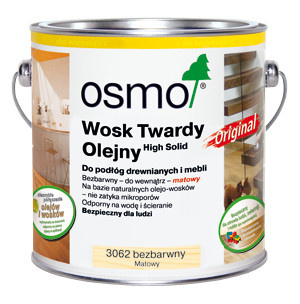 Osmo Wosk twardy olejny 3062- bezbarwny matowy 0,75L