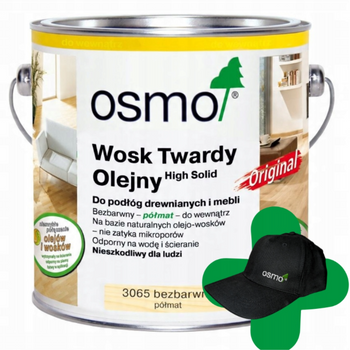 Osmo Wosk twardy olejny 3065- bezbarwny półmat 2.5L 