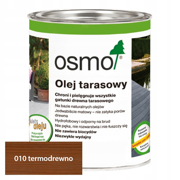 Osmo Olej Tarasowy 010 – Termodrewno naturalnie stonowany 2.5L