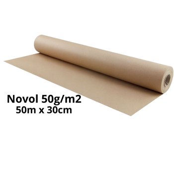 NOVOL PAPIER MASKUJĄCY 50g/m2  50m długość 30 cm szerokość