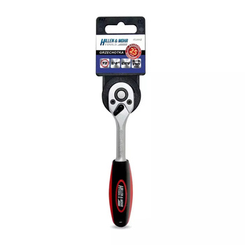 Hillen&Mohr Grzechotka 1/4", 72T, CRV 6140, prosta dwu-mater.uchwyt