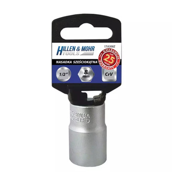 Hillen&Mohr Nasadka 6kąt 1/2" 12 mm z przywieszką