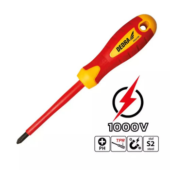 DEDRA Wkrętak izolowany PH3x150mm