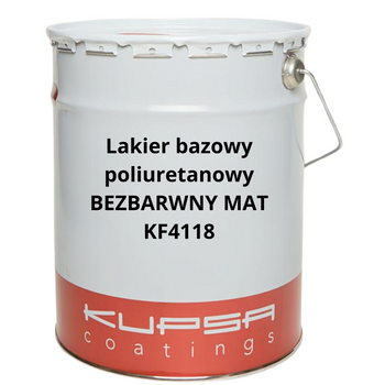 KUPSA KF4118 Lakier bazowy poliuretanowy PUR twardy na schody meble BEZBARWNY MAT
