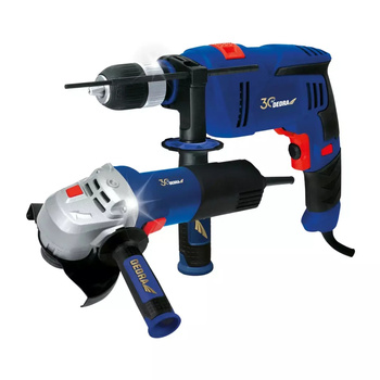 DEDRA Zestaw Wiertarka 900W+ Szlifierka kątowa 125mm 950W