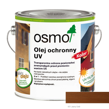 Osmo Olej Ochronny UV 431- Jasny Cedr 2.5L