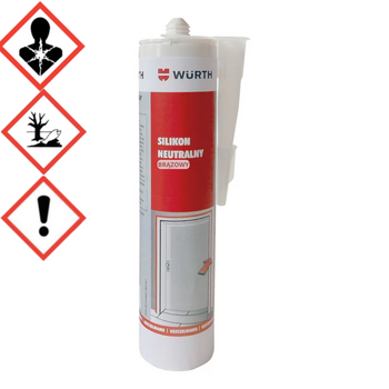 Wurth Silikon neutralny brązowy 310 ml – F-EXT-INT-CC