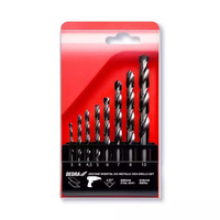 DEDRA Zestaw 8 wierteł do metalu;HSS 4341;135° 4;4,5;5;6;7;8;10mm