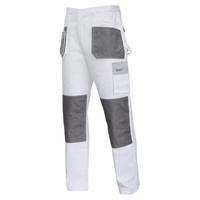 Lahti Pro Spodnie biało-szare 100% bawełna rozmiar 3XL (60) CE