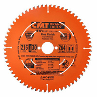 CMT Piła tarcza do drewna do cięcia poprzecznego 216x30 mm 64 Zęby 273.216.64M