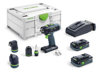 Festool Akumulatorowa wiertarko-wkrętarka T 18+3 HPC 4,0 I-Set