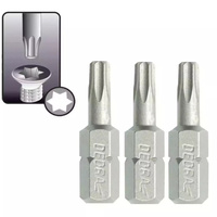 DEDRA Końcówki wkrętakowe Torx T10x25mm, 3szt blister