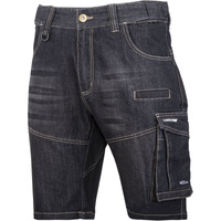 Lahti Pro Spodenki krótkie jeans czarne STRETCH ze wzmocnieniami rozmiar M CE
