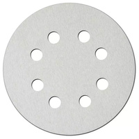DEDRA Tarczki ścierne białe 180mm, gradacja 180, rzep, kpl 5szt