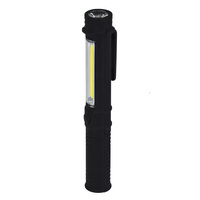 DEDRA Latarka 1.5W COB LED+1W LED, pen, z bateriami