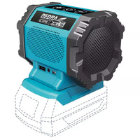 DEDRA  Głośnik akumulatorowy 18V bluetooth, port USB, SAS+ALL DED7004