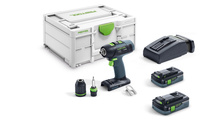 Festool Akumulatorowa wiertarko-wkrętarka T 18+3 HPC 4,0 I-Plus