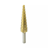DEDRA Wiertło stopniowe 4-12mm, HSS,TiN