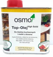 Osmo Top olej do blatów kuchennych i mebli z drewna 3028- bezbarwny jedwabiasty połysk 0.5L