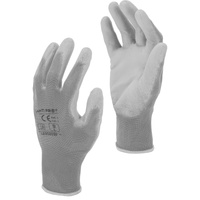 Lahti Pro Rękawice ochronne powlekane poliuretanem szare L230210P opakowanie 12 par rozmiar 10 CE